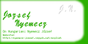 jozsef nyemecz business card