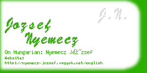 jozsef nyemecz business card